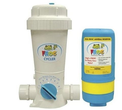 Frog Cycler for in-ground pool water treatment.