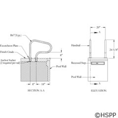 Grab Rail Inter-Fab Econ Figure 4 .049" Wall