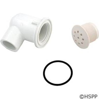 Air Injector WW Top Flo 1/2"S Elbow Style White