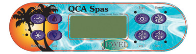 ML 700 8 button control panel overlays for Jewel Series QCA Spas.