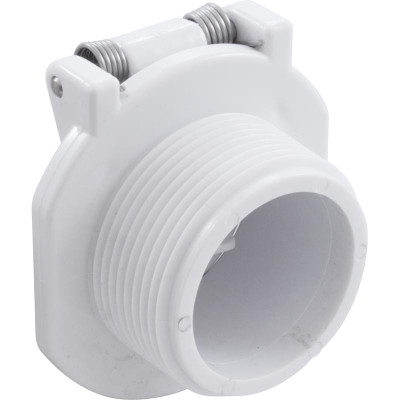 Vac Lock Safety Wall FittingHywd Nav/Pool Vac1-1/2"mptWht