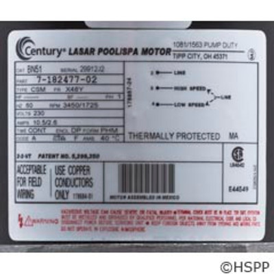 Pump WW Exec 2 HP 230V 2-Spd 48Fr 2"