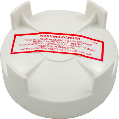 Chlorinator Lid Pentair Rainbow High Sqft/Auto Feeder Wht