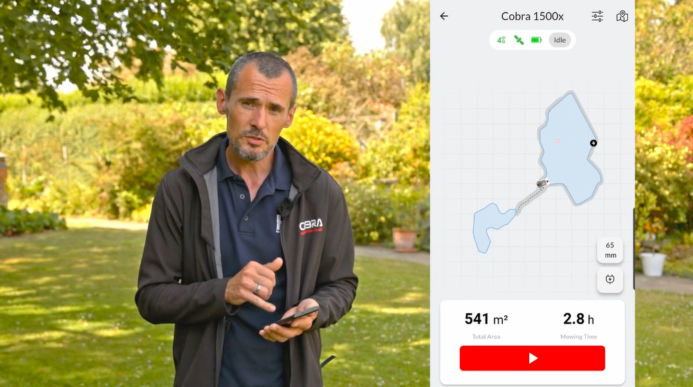 Watch the Cobra Mowbot setup video
