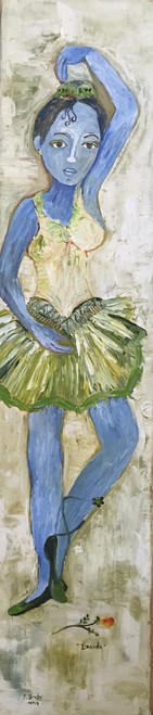 Sandra Dooley,  "Brenda," 2009. Oil on canvas. 35.5" x 8"   #5233