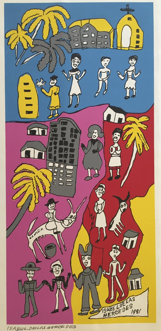 Isabel de las Mercedes, Untitled, 1991. Serigraph, 49/100. 27.5”x 28” #821
