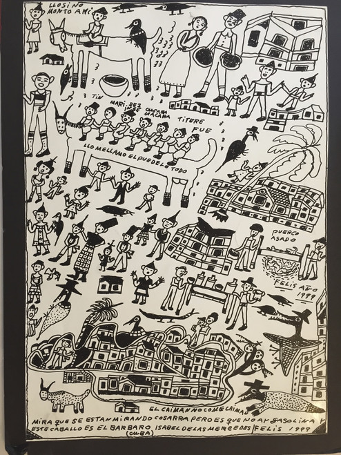 Isabel de las Mercedes, "Yo me llamo el puedelo todo," 1989. Ink on paper.                   19.5” x 13.75”                     #2079