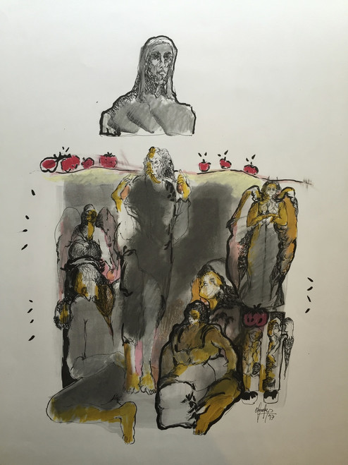 Olympia Ortiz #1365. Untitled, 1997. Ink and pencil on paper. 27.5 x 19.5 inches.