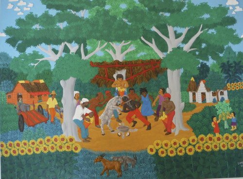 Daniel Alvarez Arias, "El duelo," 2010. Oil on canvas. 21.5”x 29” #5388A	