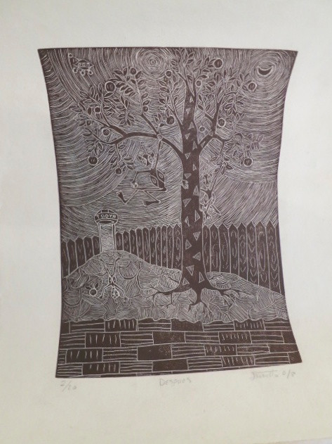 Basulto (José Basulto Caballero)  #6055. "Despues," 2008. Print, 2 of 20.   18" x 15 inches. 
