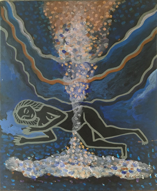 Alicia Leal,   Untitled, 2002. Oil on canvas.  17.75" x 14.75"   #3023.  