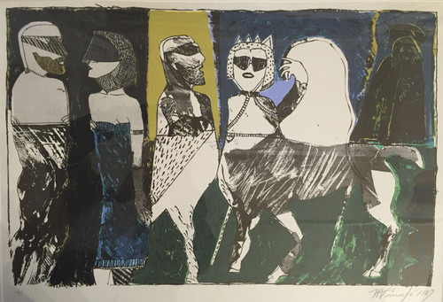 Moises Finale #311. Untitled, 1989. Serigraph print  edition 53/125.  24 x 31.5 inches.