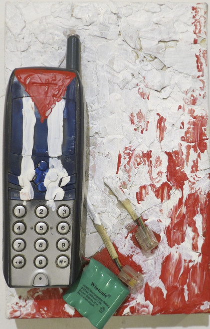 Remberto Ramirez #5271-16. Untitled, 2010. Mixed media on canvas. 8 x 5.5 inches.