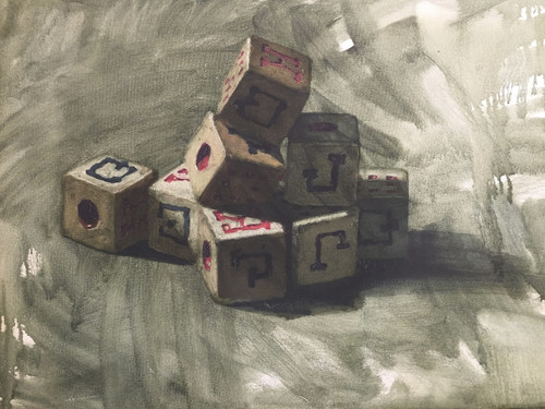 Franklyn Alvarez Fortun  #4013. Untitled, 2004. Oil on canvas. 16 x 22 inches. 
