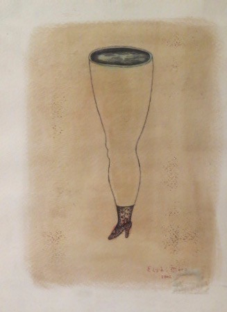 Elsa Mora,   Untitled, 2002. Water-Color and Ink in paper.    11" x 8.5"  #2945