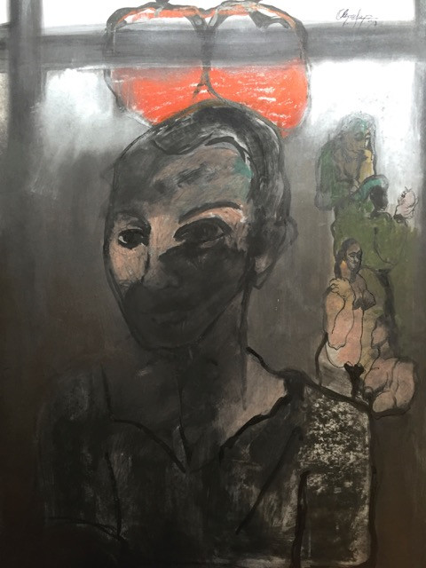 Olympia Ortiz, Untitled, 1997. Mixed media on paper. 28" x 20" #2028