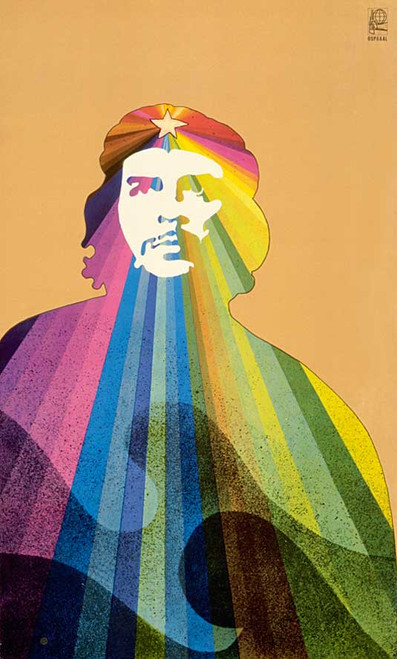 Rostgaard (Alfrédo Gonzalez Rostgaard)  (OSPAAAL) NFS>> "The Day of the Heroic Guerrilla" 1969. Offset 