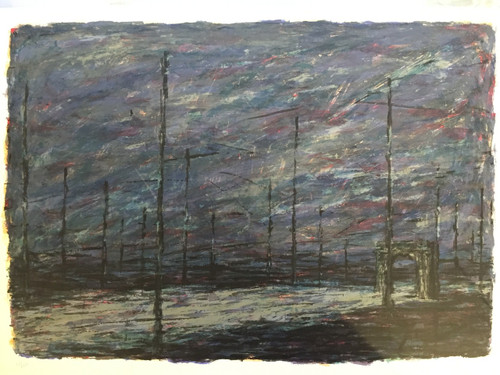 Gustavo Acosta #300. Untitled, N.D. Serigraph print edition 57 of 100. 20 x 27.5 inches.