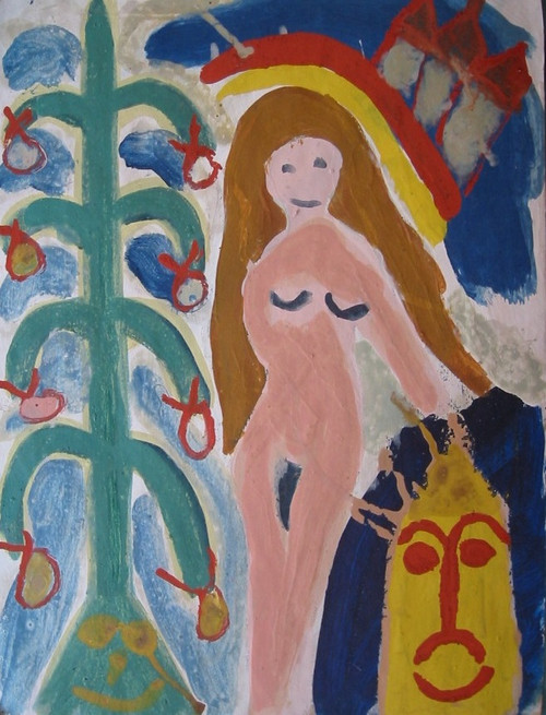 Wayacón (Julián Espinosa), From the series: "Sabor Cubano," N.D. Mixed media on paper,  18” x 13" #2585