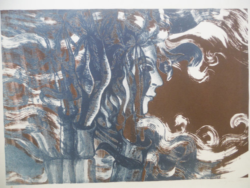 Zaida Darol #602. Untitled, 1975. lithograph print edition 5 of 10.   16 x 21.5 inches