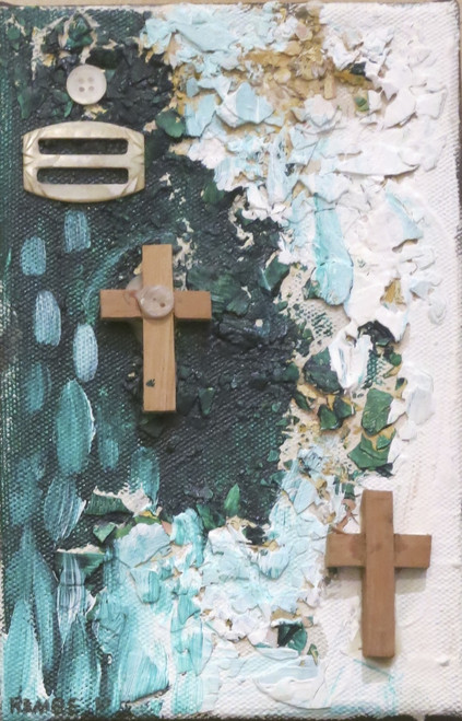 Remberto Ramirez #5271 -23. Untitled, 2010. Mixed media on canvas. 8 x 5.5 inches.                                    