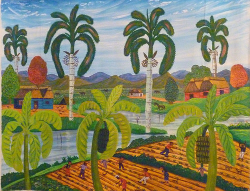 Castillo (Osvaldo Castillo Vasquez) #5096  "Mi Lugar Prefedido,"  N.D. Acrylic On Canvas  28.5" X 36"