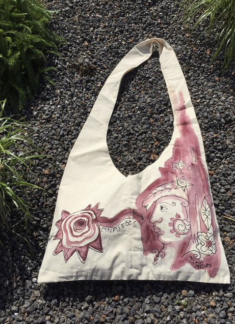 Canvas shoulder bag by JotaF, Made In Cuba. 