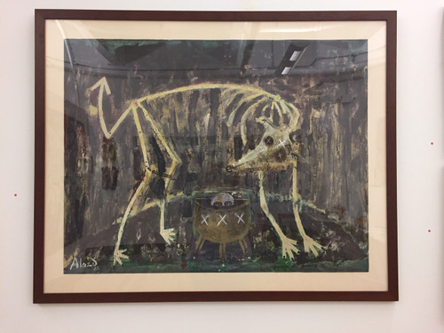 Alazo (Alejandro Lazo), Untitled, 2002. Oil on paper. 33" x 41"