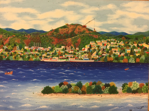 Roberto Torres Lameda, "Moa," 2006. Oil on canvas. 23.5”x 31.25” #4304
