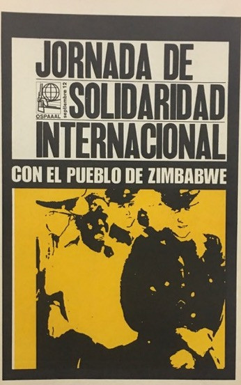 098 Antonio Pérez Gonzáles (Ñiko) "Day of International Solidarity with the People of Zimbabwe." OSPAAAL