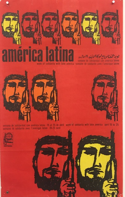 082 Antonio Pérez Gonzáles (Ñiko) "America Latina / Week of solidarity with Latin America." OSPAAAL