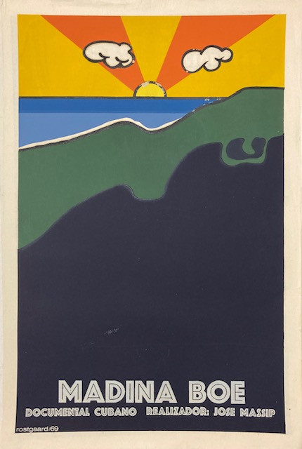 ICAIC (Alfredo Rostgaard), "Madina Boe." 1969. Silkscreen poster. 30" x 20"