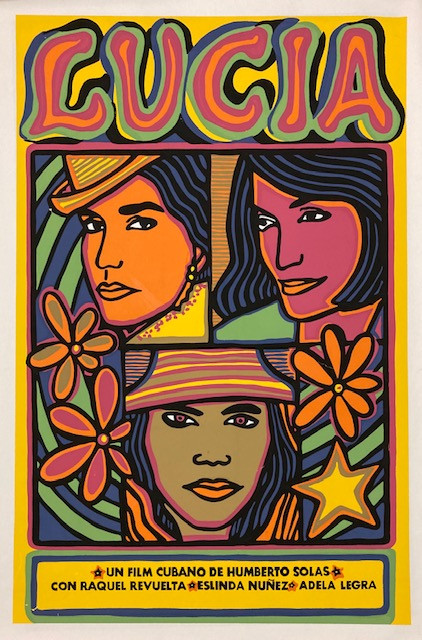 ICAIC (Raul Martínez), "Lucia," (rescreen), 1968. Silkscreen poster. 30" x 20"