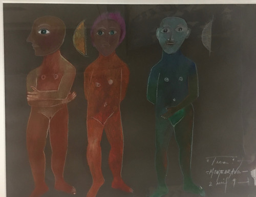Montebravo (José Garcia Montebravo) "Tres," 2009. Mixed media on paper. 14.25”x17.25”  #4829