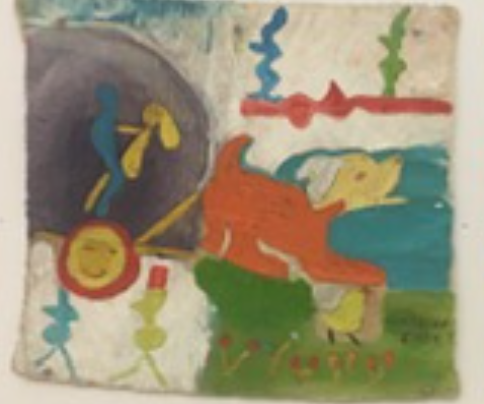Wayacón (Julián Espinosa), Untitled, N.D. Mixed media on canvas.                   12.75” x 13.5”   #5874G