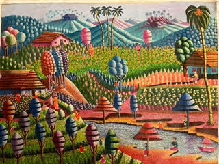 Magnolia Betancourt, Untitled, 2021. Acrylic on canvas, 23" x 31”. #7031 