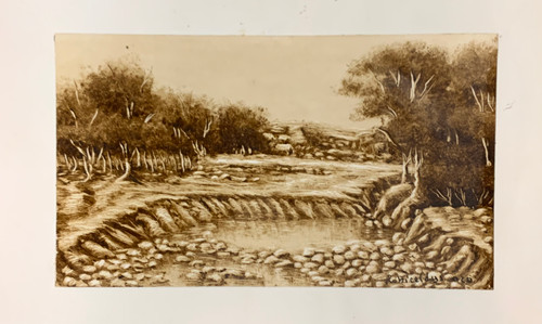 Rubiceldys [R. Bernal] #5856    Untitled, 2022, Mixed Media On Paper    4.25" X 7.25"