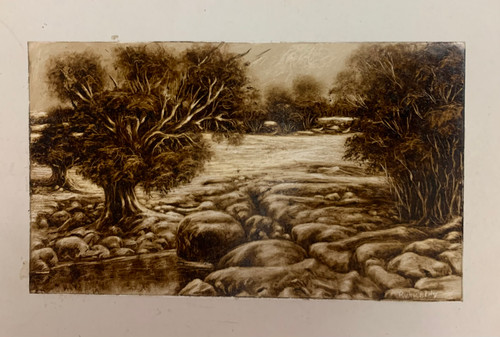 Rubiceldys [R. Bernal] #5869    Untitled, 2022, Mixed Media On Paper    4.25" X 7.25"