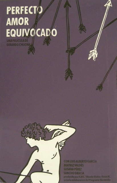 ICAIC (Pepe Menéndez, Laura Llópiz), "Perfecto Amor Equivocado," 2004. Silkscreen poster, 30" × 20"