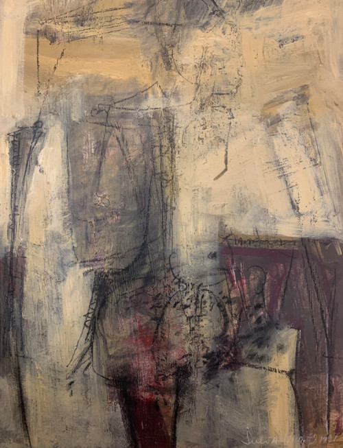 Julia Valdés #3012     "De La Serie Mascara 1," 1997,  Acrylic On Paper  27.5 x 19.5"