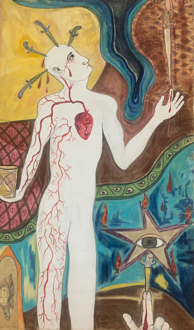 Ivan Arocha,   Untitled, 2005. Oil on canvas.                                                    79” x 47”                                                                              #5058