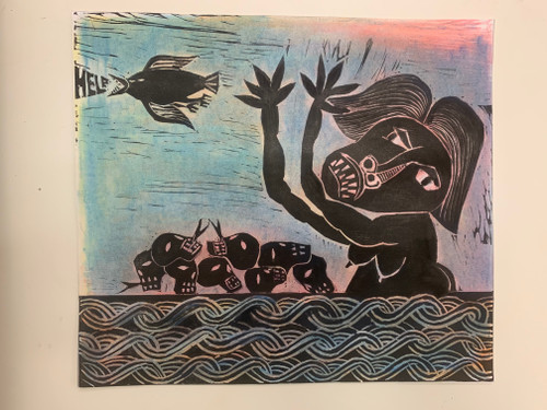 Guillermo Estrada-Viera, Untitled, N.D. c2022. Ink and color pencil on paper, 10.25" x 11.25"  #6012