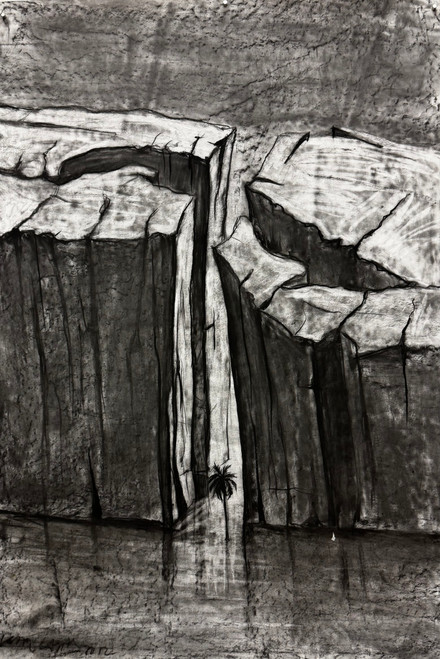 Lester Campa. Untitled, 2012. Charcoal on paper.                            39” x 27.5"  #6345A 