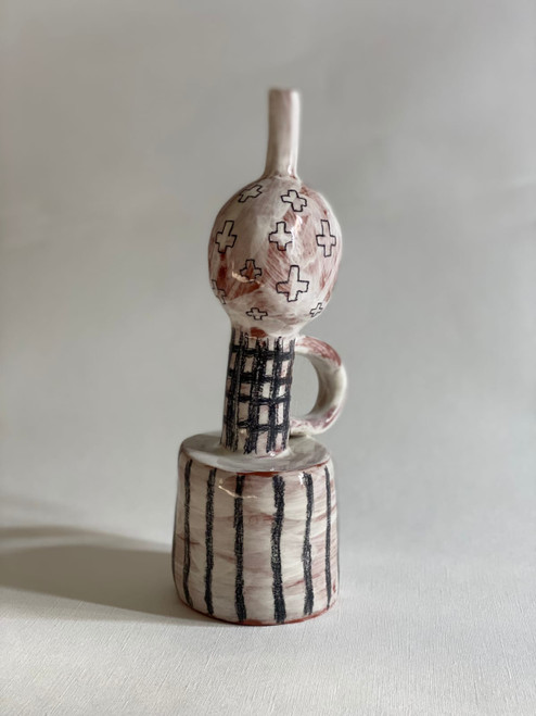 Elsa Mora, "Between a rock and a hardplace," 2023. Ceramic. 2.5"H x 6"W x 14"D. #5486A