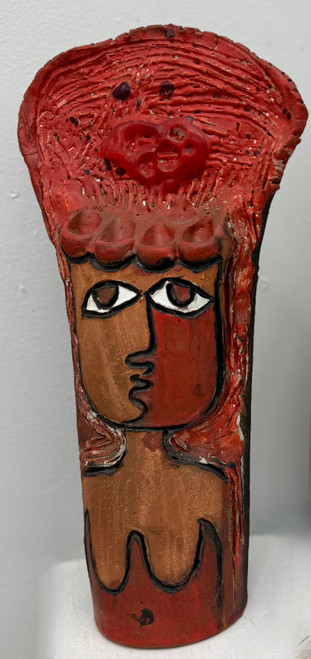 Fuster (José Rodríguez Fuster),  Untitled, N.D. Ceramic sculpture.   14” x 4”.     #6513B