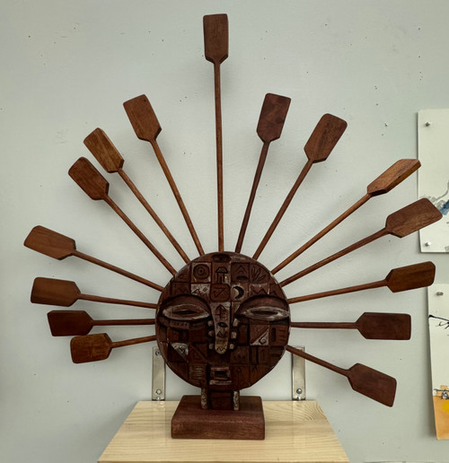 Yurisel Hidalgo Reyes, Untitled, N.D. Mixed Media Wood Sculpture.        #5266B