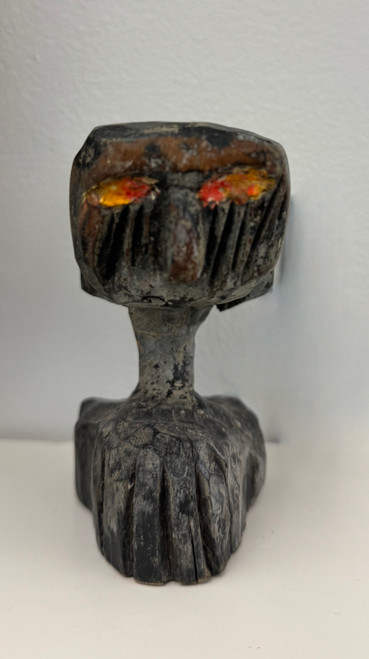 Wayacón (Julián Espinosa), Untitled, N.D. Mixed media wood sculpture. 4” x 4” x 3” #5436C (SL)