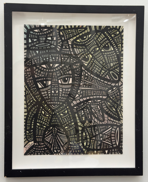 Guille Esquerra,   Untitled, N.D. Ink On Paper.         18” x 14.5” (framed)            #5608A