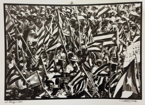 Roberto Salas,                                                                    "1 May 1961." Black and white photograph.  13” x 19”                                         