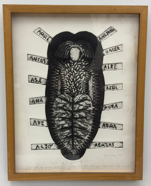Elsa Mora,                                                                         " Una espina por cada año," 2000. Collagraph, edition 6/11.                       17” x 13.5”             #5808B (SL)  